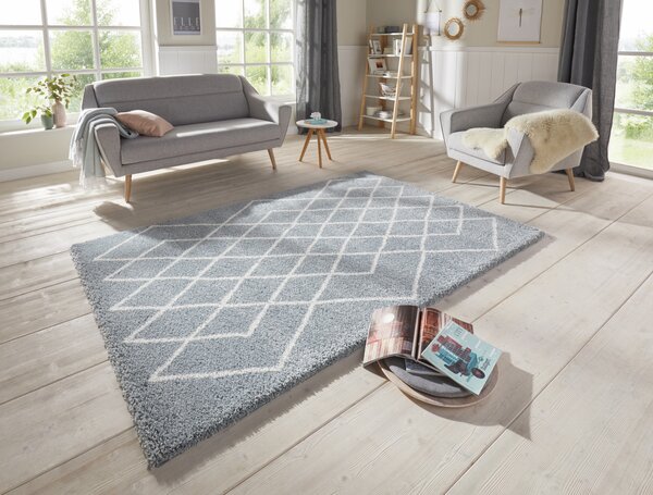 ELLE Decoration, AKCE: 80x150 cm Kusový koberec Passion 103677 Aquablue, Cream z kolekce Elle, šedá, chodba / předsíň