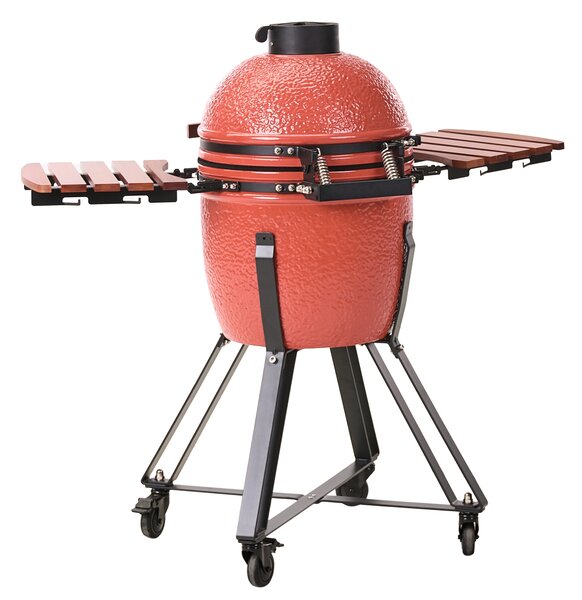 Gril na dřevěné uhlí KAMADO Keramika Červená