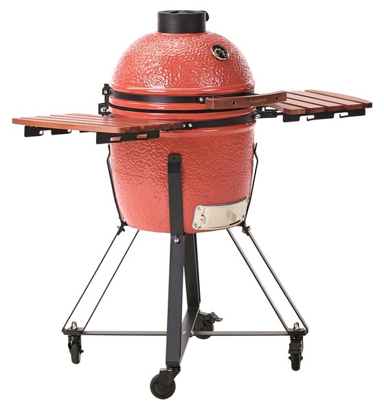 Gril na dřevěné uhlí KAMADO Keramika Červená