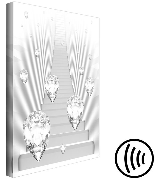 Obraz Schody nikam (1-dílný) - třpytivé diamanty v glamurovém stylu