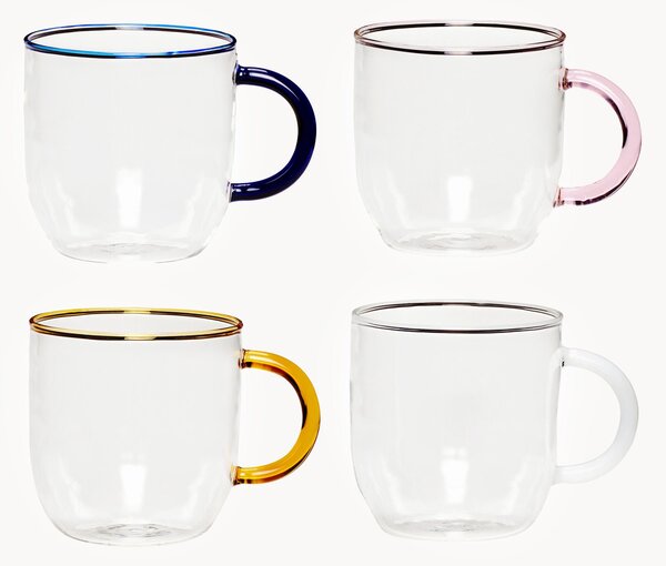 Sada ručně foukaných sklenic Kiosk, 4 díly