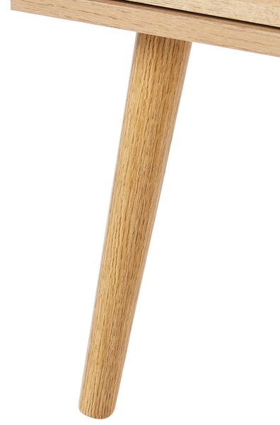Prosklená komoda ALBANY 80 cm Světle hnědá
