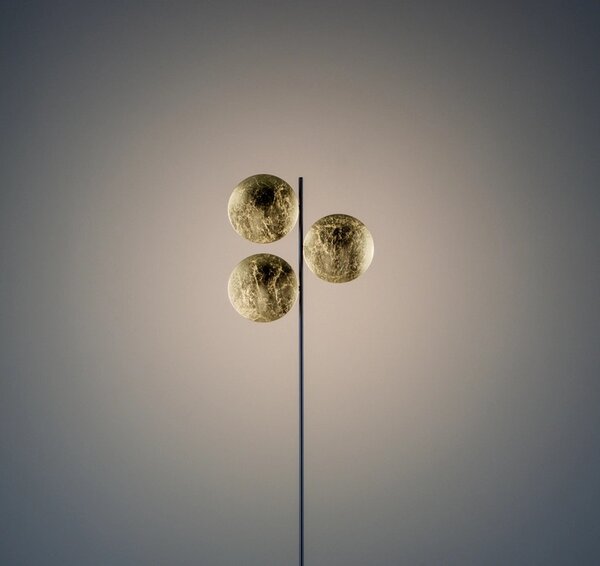 Catellani & Smith Luxusní stojací LED lampa Lederam F3, 2700K, 3x14W Barva: Bílá/Satén