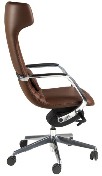 Angel Cerdá Hnědá koženková kancelářská židle No. 4216
