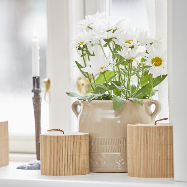 Úložný box Round Bamboo Menší