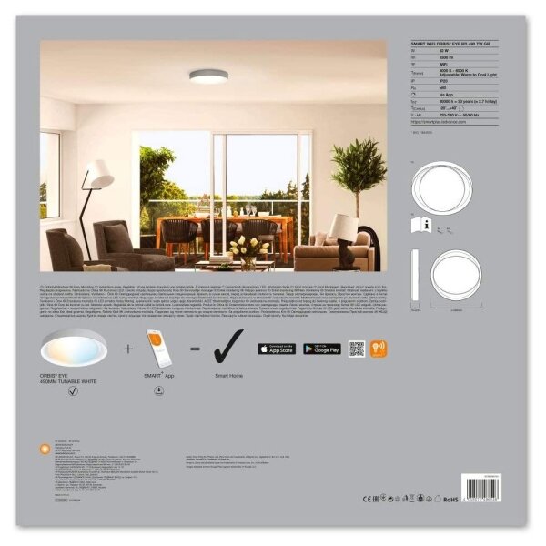 Ledvance - LED Stmívatelné stropní svítidlo SMART+ EYE LED/32W/230V Wi-Fi