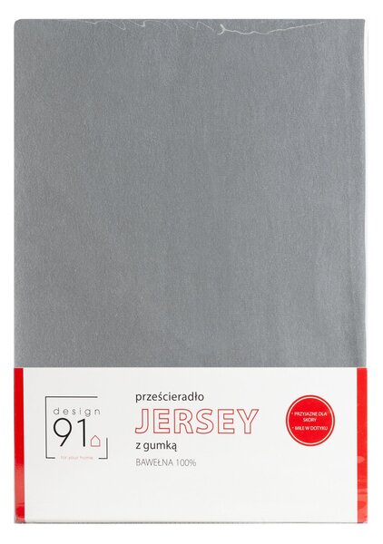 JERSEY PROSTĚRADLO 220X240 CM, VÝŠKA 30 CM ŠEDÉ
