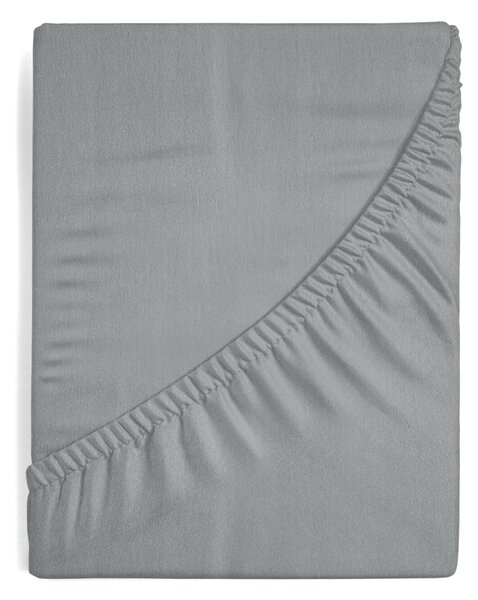 JERSEY PROSTĚRADLO 220X240 CM, VÝŠKA 30 CM ŠEDÉ