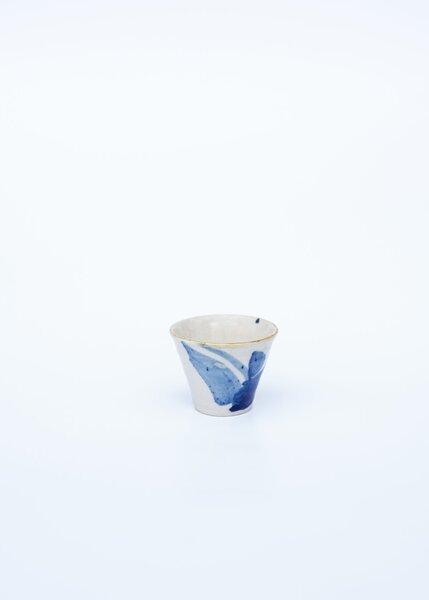 Keramika Koller Čajová miska modrá v pohybu