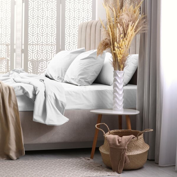 FROTÉ PROSTĚRADLO PREMIUM 90X200 CM BÍLÉ
