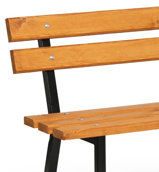 Parková lavička STANDARD s opěradlem 1+1 ZDARMA, 1500 mm, limba