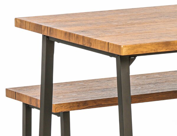 Jídelní sestava INWOOD, stůl 1200 x 700 mm + 2 lavice