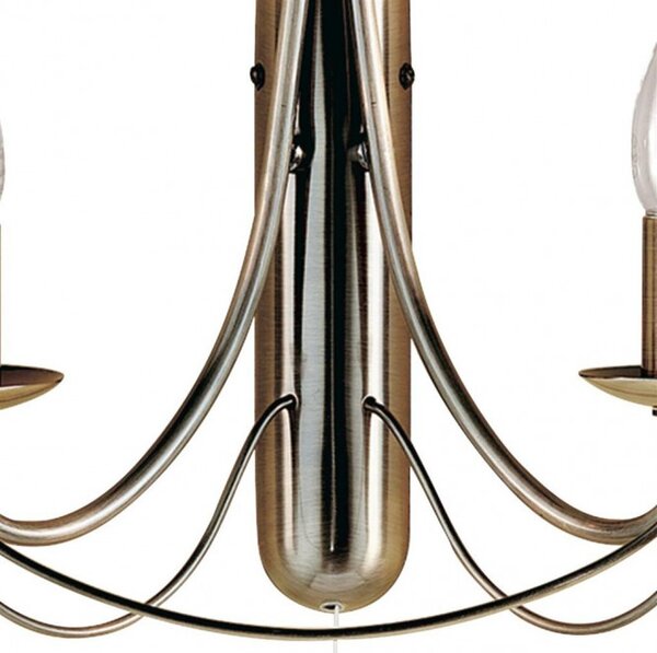 Searchlight 6342-2AB Nástěnná lampa s vypínačem MAYPOLE PATINA