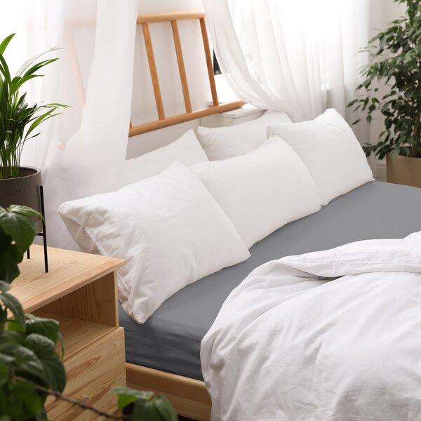 JERSEY PROSTĚRADLO PREMIUM 90X200 CM ŠEDÉ