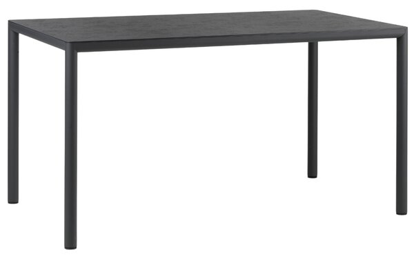 Nardi Tmavě šedý zahradní stůl Piave 140 x 80 cm