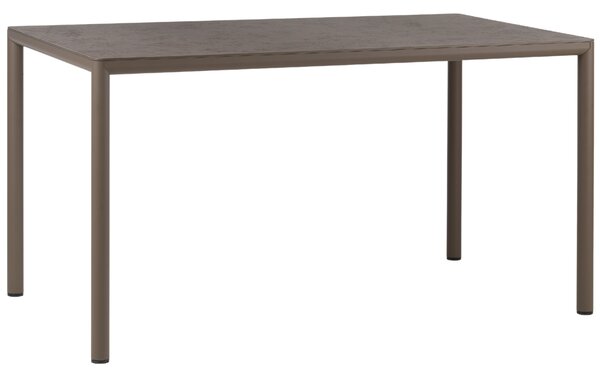 Nardi Hnědý zahradní stůl Piave 140 x 80 cm