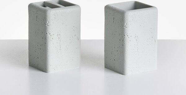 5dílná sada koupelnových doplňků VILCANOTA Šedý betonový efekt