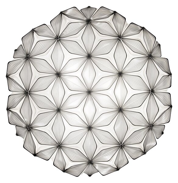SLAMP LAVCL00CEB00000000EU C'est La Vie Large, černé stropní designové svítidlo, 3x12W E27, prům. 74cm