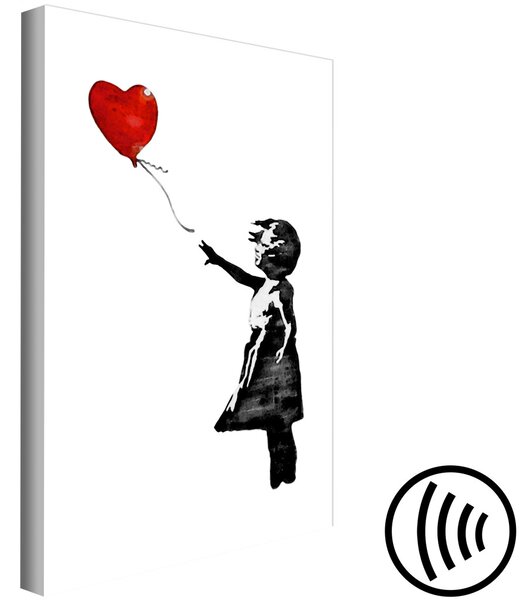 Obraz Banksy: Dívka s balónem (1-dílný) vertikální