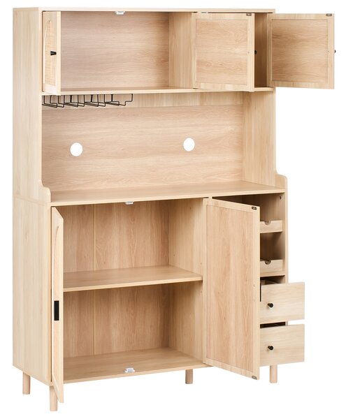 Kredenc CAMPBELLTON 120 cm Světle hnědá