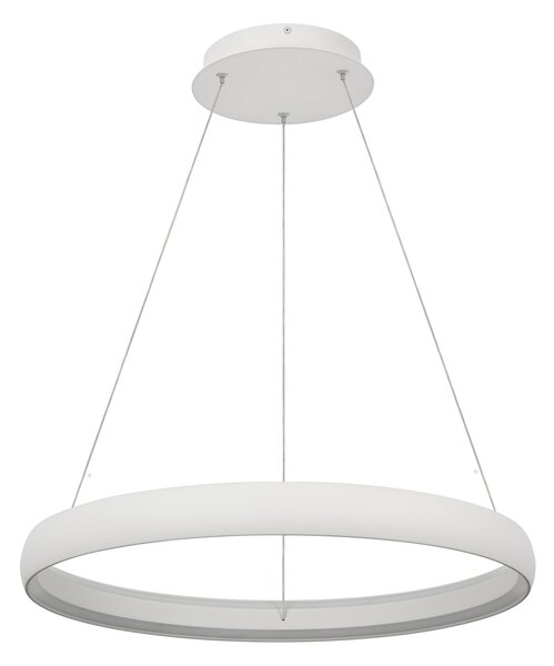 Mantra 9430 Flats, bílé závěsné kruhové svítidlo 42W 3000K, průměr 59cm, stmívatelné