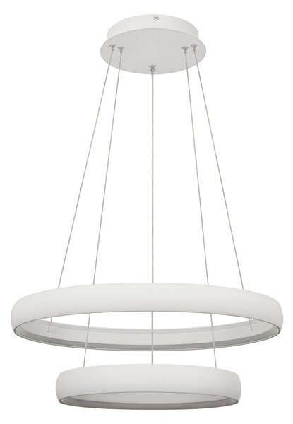 Mantra 9429 Flats, bílé závěsné kruhové svítidlo 70W 3000K, průměr 59/39, stmívatelné