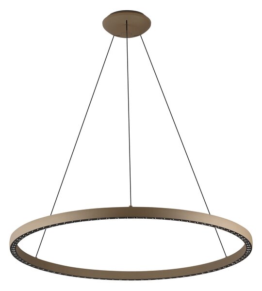 Mantra 8677 Riumar, hnědé kruhové svítidlo 60+20W 3000K, se svícením nahoru/dolů, pr. 92,8cm