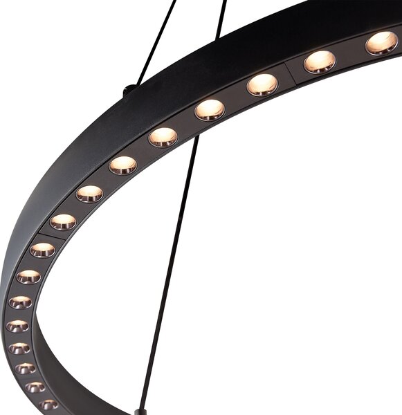 Mantra 8675 Riumar, bílé kruhové svítidlo 60+20W 3000K, se svícením nahoru/dolů, pr. 92,8cm