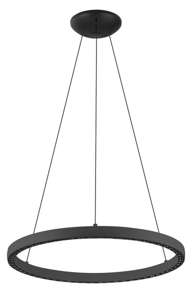 Mantra 8673 Riumar, černé kruhové svítidlo 40+15W 3000K, se svícením nahoru/dolů, pr. 62,8cm
