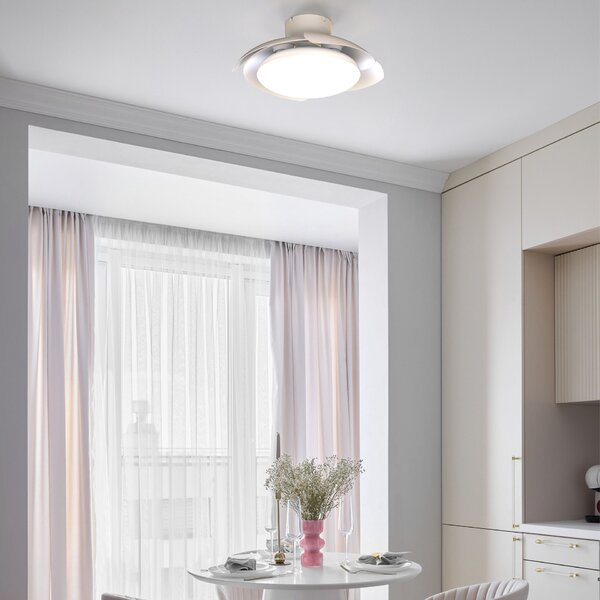 Mantra 9514 Aloha II, rozvinovací ventilátor se svítidlem a dálk. ovladačem, LED 40W 3000-5000K, bílá, průměr 48/83cm