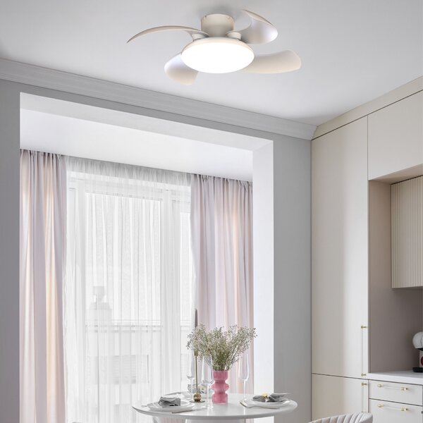 Mantra 9514 Aloha II, rozvinovací ventilátor se svítidlem a dálk. ovladačem, LED 40W 3000-5000K, bílá, průměr 48/83cm