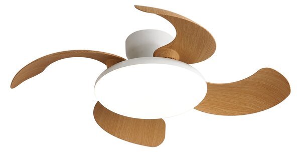 Mantra 9515 Aloha II, rozvinovací ventilátor se svítidlem a dálk. ovladačem, LED 40W 3000-5000K, dřevěná, průměr 48/83cm