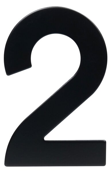 Domovní číslo "2", RN.95L, černá