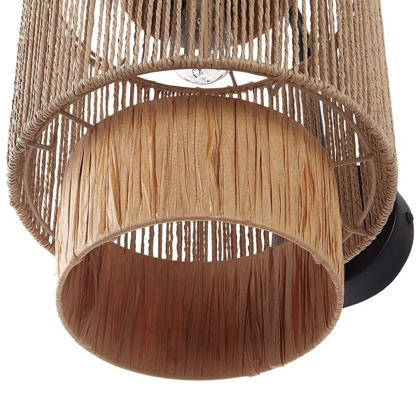 Sada 2 nástěnných lamp JAMMA Přírodní Papírové lano