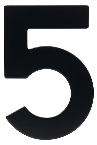 Domovní číslo "5", RN.95L, černá