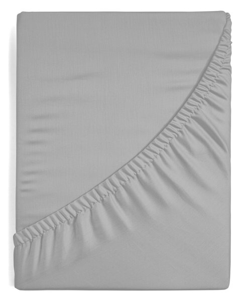 MAKOSATENOVÉ PROSTĚRADLO NOVA 100X200 CM, VÝŠKA 25 CM ŠEDÉ