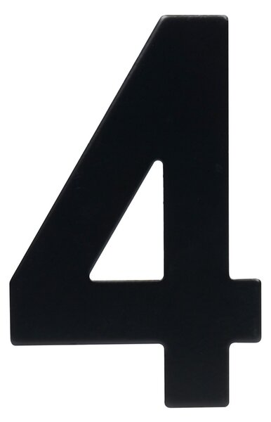 Domovní číslo "4", RN.95L, černá