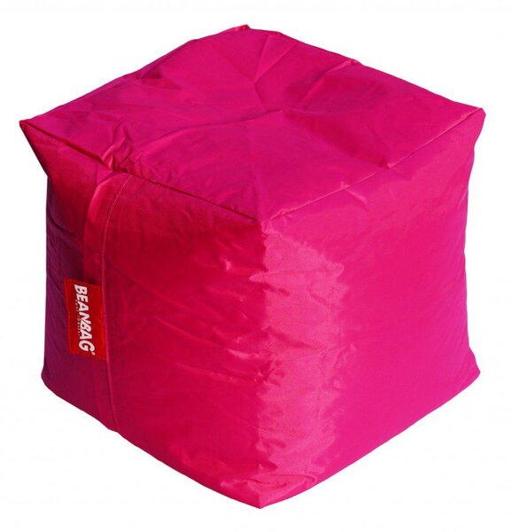Sedací vak BeanBag cube pink 40x40x40