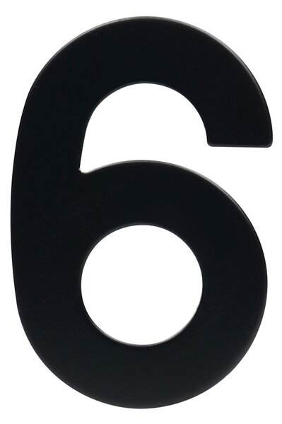 Domovní číslo "6", RN.95L, černá