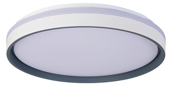 Mantra 9538 Verona II, stopní svítidlo s dálkovým ovladačem LED 55W 3000-5000K, šedá/bílá, průměr 50cm