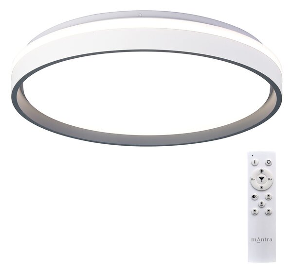 Mantra 9538 Verona II, stopní svítidlo s dálkovým ovladačem LED 55W 3000-5000K, šedá/bílá, průměr 50cm