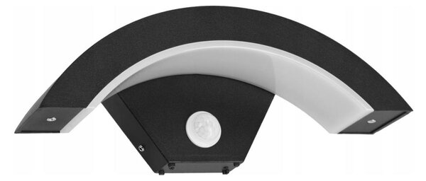 LED Venkovní nástěnné svítidlo se senzorem LED/10W/230V IP54 černá