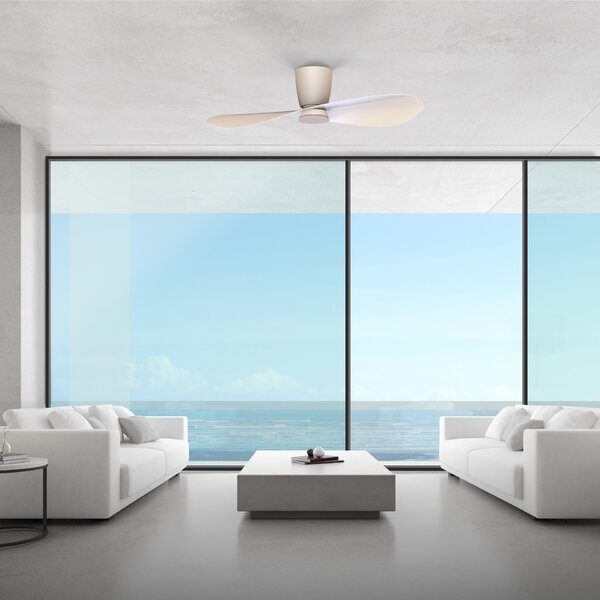 Mantra 9474 Surfer, designový ventilátor se svítidlem a dálk.ovladačem, LED 18W 3000-5000K, bílá, průměr 112cm