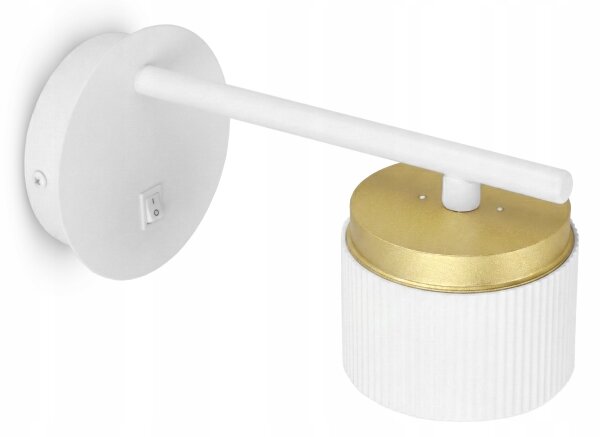 Nástěnná lampa 1xGX53/35W/230V bílá/zlatá