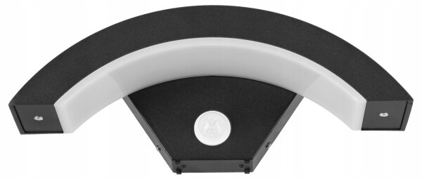 LED Venkovní nástěnné svítidlo se senzorem LED/10W/230V IP54 černá