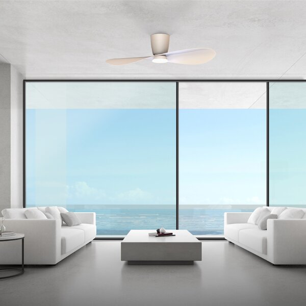 Mantra 9474 Surfer, designový ventilátor se svítidlem a dálk.ovladačem, LED 18W 3000-5000K, bílá, průměr 112cm