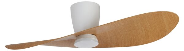 Mantra 9475 Surfer, designový ventilátor se svítidlem a dálk.ovladačem, LED 18W 3000-5000K, bílá/dřevěná, průměr 112cm