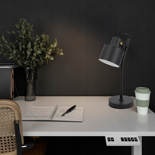 Stolní lampa 1xE27/40W/230V černá