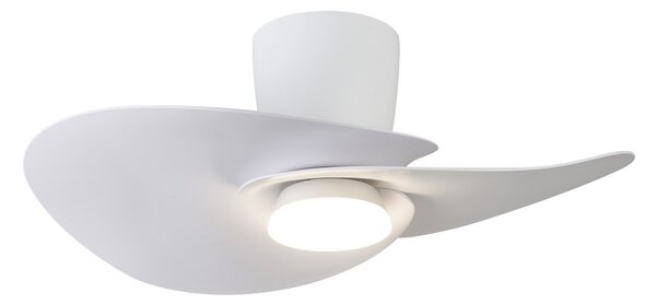 Mantra 9466 Nenufar, designový ventilátor se svítidlem a dálk.ovladačem, LED 18W 3000-5000K, bílá, průměr 74cm