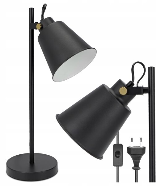 Stolní lampa 1xE27/40W/230V černá